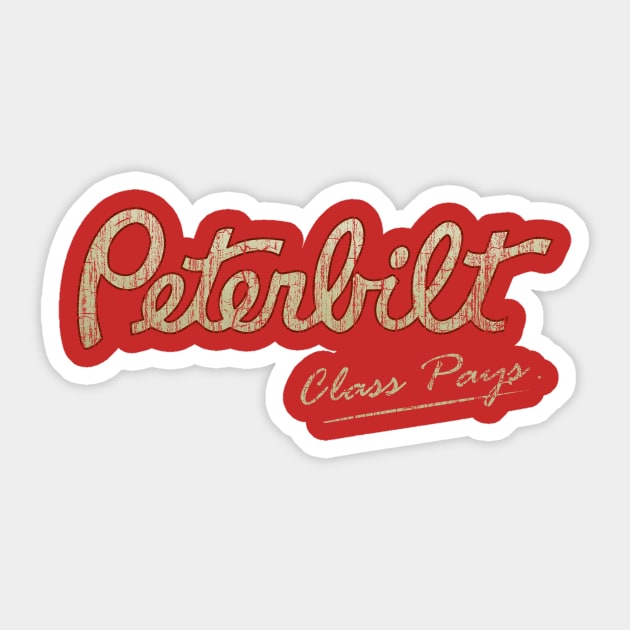 Peterbilt Class Pays Sticker by vender